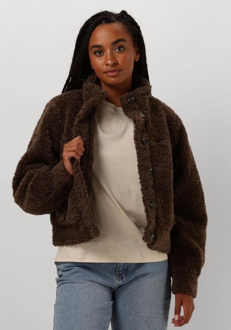 Braune MOVES Teddy-Jacke LESARI - large