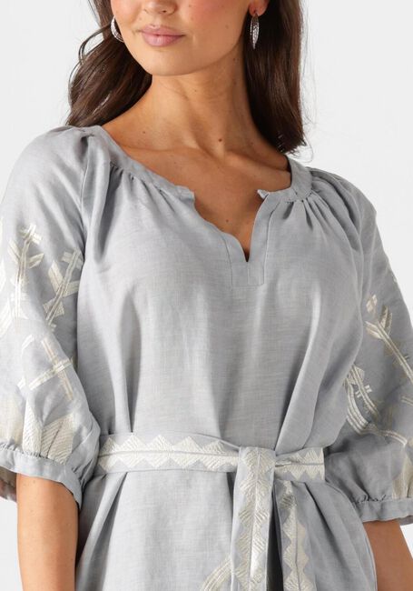 Hellgrau GREEK ARCHAIC KORI Maxikleid 230654 - large