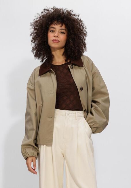 Khaki STUDIO AR Jacken CAMILLA COTTON TWILL - large