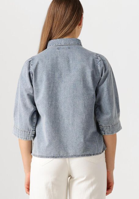 Blaue LOLLYS LAUNDRY Blusen BONOLL SHIRT SS - large