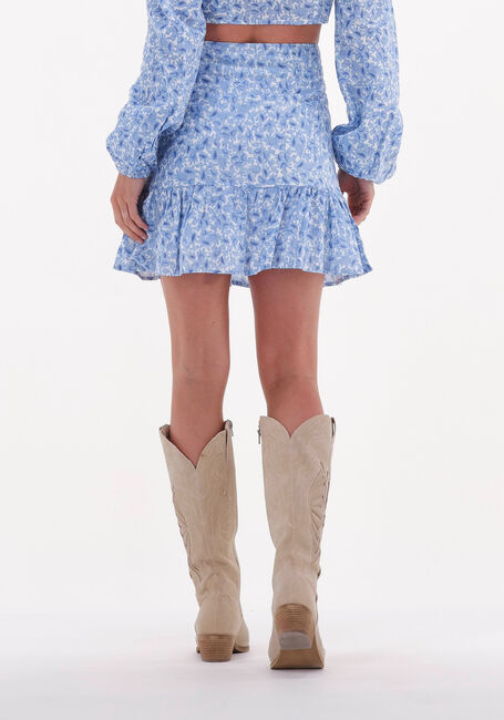 Blaue NA-KD Minirock ORGANIC FRILL MINI SKIRT - large