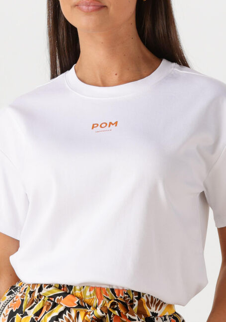 Weiße POM AMSTERDAM T-shirt THE ADVENTURIST - large