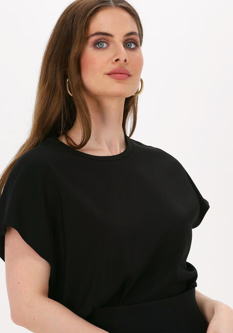Schwarze VANILIA T-shirt CREPE LAYER - large