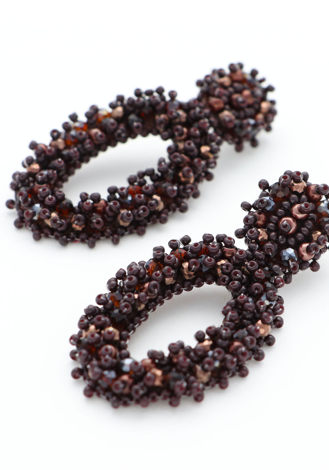 Bordeaux PAULIE POCKET Ohrringe SMALL OVAL LIZZY EARRINGS - large