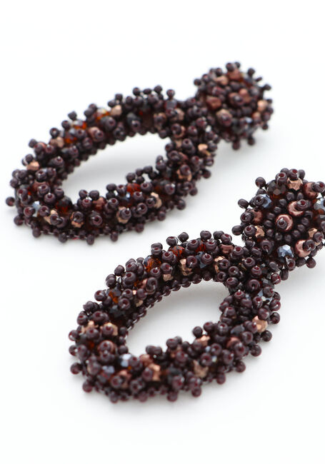 Bordeaux PAULIE POCKET Ohrringe SMALL OVAL LIZZY EARRINGS - large