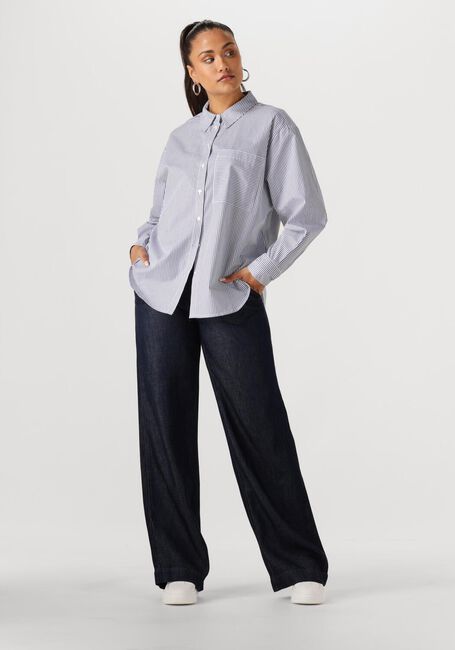 Blaue ANOTHER LABEL Blusen STELLA SHIRT L/S - large