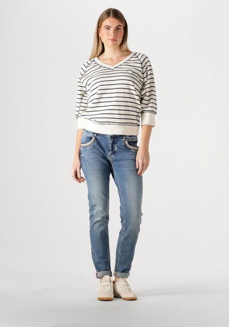 Blaue MOS MOSH Pullover MMMAGGIE STRIPE SWEATSHIRT - large