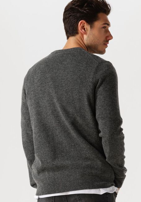 Dunkelgrau LYLE & SCOTT Pullover LAMBSWOOL BLEND CREW NECK JUMPER - large