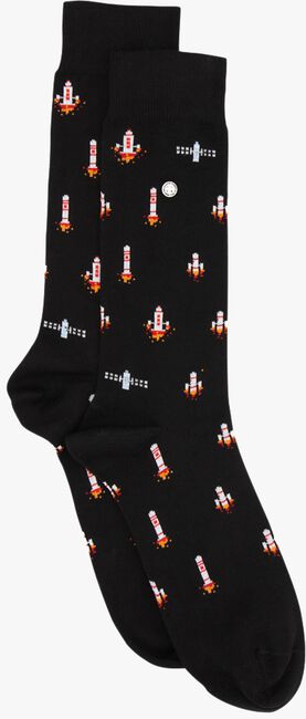 Schwarze ALFREDO GONZALES Socken ROCKETS IN SPACE - large