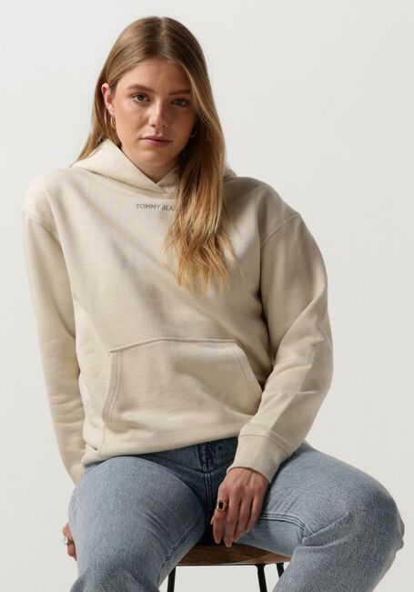 Beige TOMMY JEANS Pullover TJW RLX SMALL CLASSIC HOODIE EXT - large