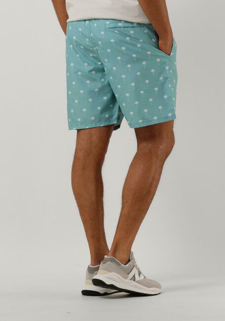 Hellblau SHIWI Badehosen MEN SWIMSHORT SCRATCHED SHIWI PALM - large