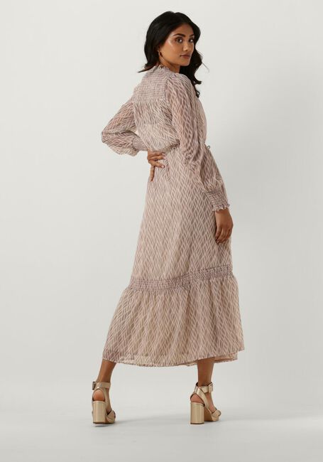 Beige NEO NOIR Midikleid JOOLS GRAPHIC FIRE DRSS - large