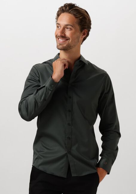 Grüne CAST IRON Klassisches Oberhemd LONG SLEEVE SHIRT CTN COMFORT SATEEN - large