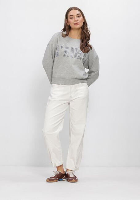 Graue AIMEE THE LABEL Sweatshirt ELANSS6 SWEATER WITH EMBROIDERY - large
