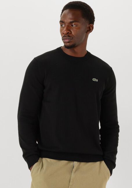 Schwarze LACOSTE Pullover REGULAR FIT CREW NECK SWEATER - large