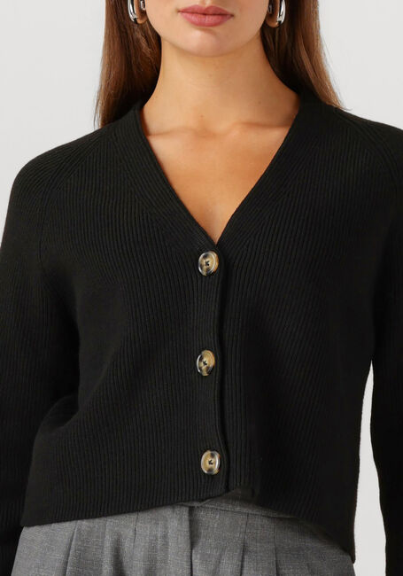 Schwarze EDITED Strickjacke GRS LOGAN CARDIGAN - large
