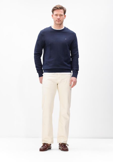 Dunkelblau TOMMY HILFIGER Pullover SEASONAL STRUCTURE CNECK - large