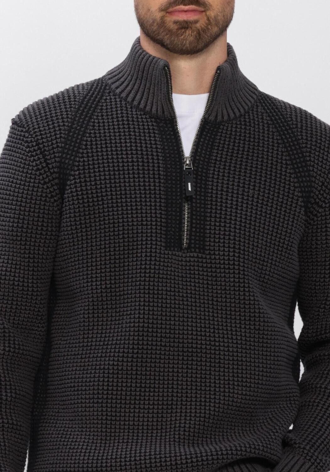 Dunkelgrau CHASIN Pullover OLIVER DUAL HALF ZIP - large