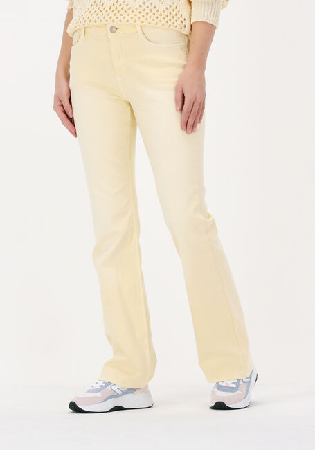 Gelbe SUMMUM Schlaghose FLARED PANT SLUBBY STRETCH TWI - large