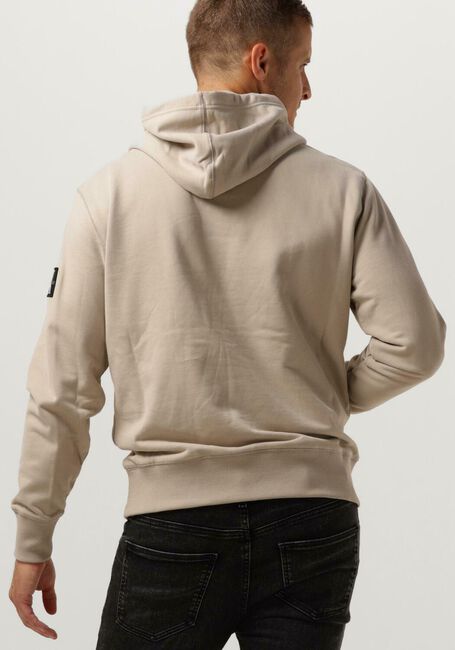 Beige CALVIN KLEIN Sweatshirt BADGE HOODIE - large