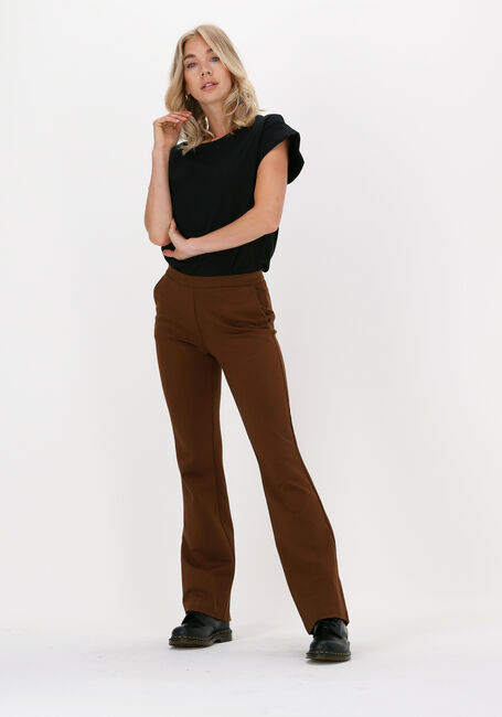 Braune MODSTRÖM Schlaghose TANNY FLARE PANTS - large