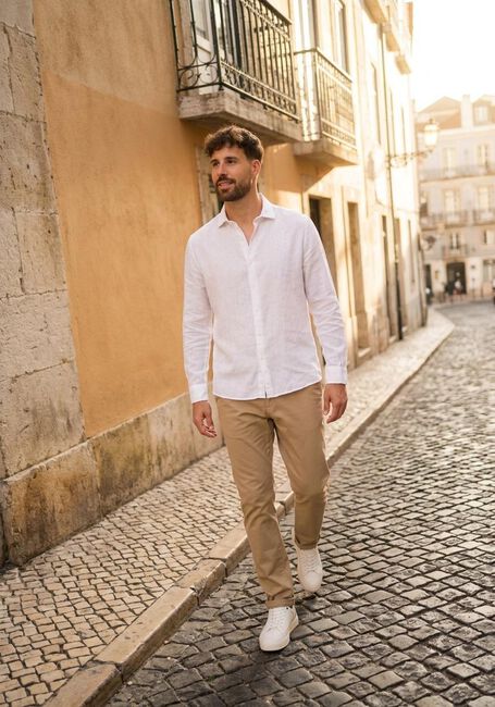 Wei&szlig;e DSTREZZED Casual-Oberhemd JAGGER SHIRT - large