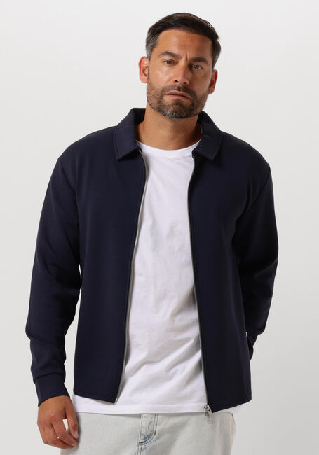 Dunkelblau SELECTED HOMME Strickjacke SLHEMANUEL SOFT FULL ZIP SWEAT NOOS - large