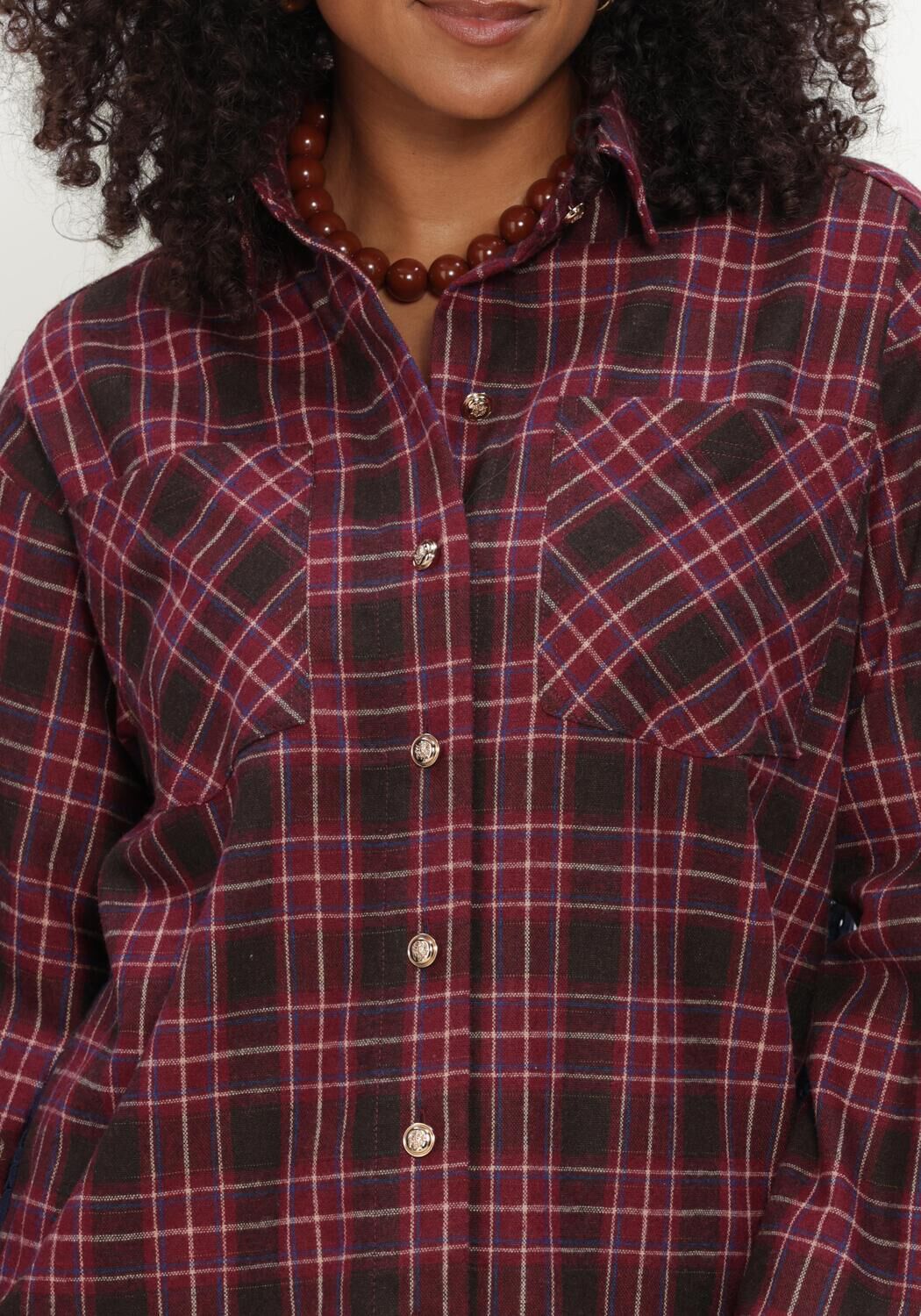 Bordeaux AMAYA AMSTERDAM Blusen THE MUSE BLOUSE - large