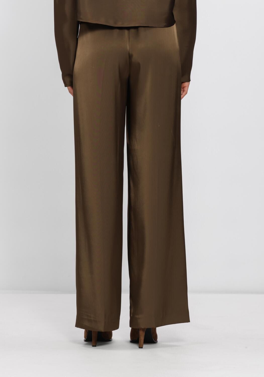 Olive DANTE6 Weite Hose JULES BOLD SATIN SMART PANTS - large