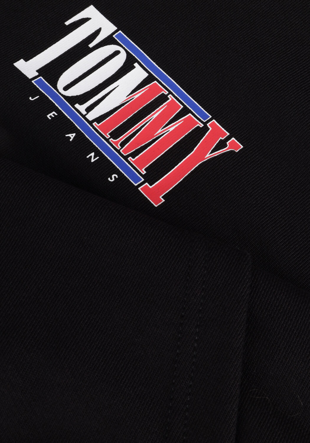 Schwarze TOMMY JEANS Sweatshirt TJM REG ESSENTIAL GRAPHIC HOODIE - large