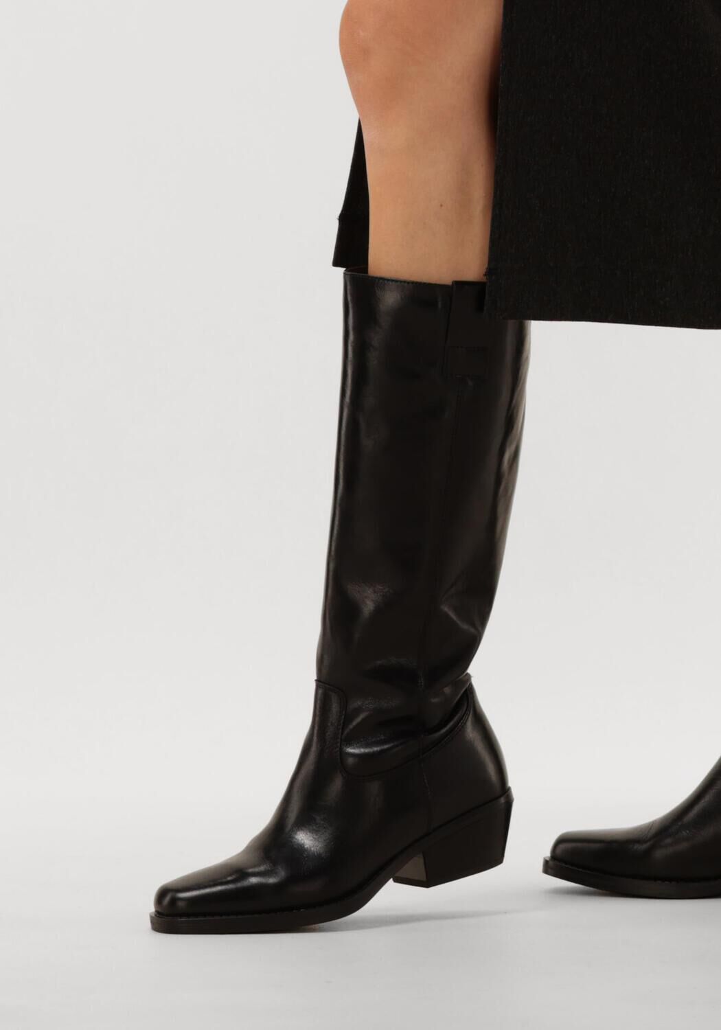 Schwarze BLASZ Hohe Stiefel 2DOTTA210 - large