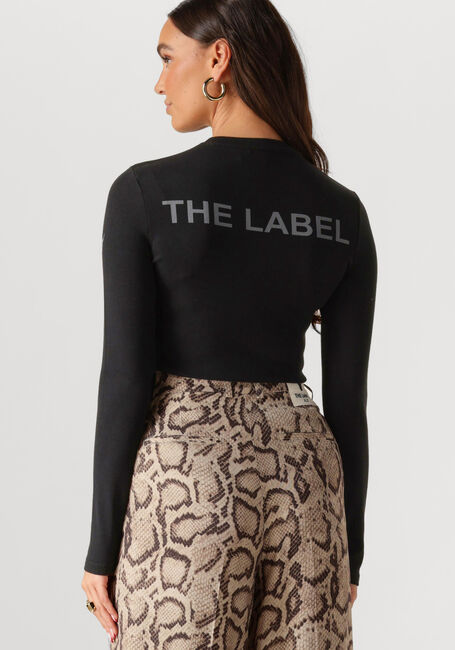 Schwarze ALIX THE LABEL Top LADIES KNITTED RIB TOP - large