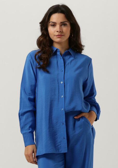 Blaue MODSTRÖM Bluse CHRISTOPHER MD SHIRT - large