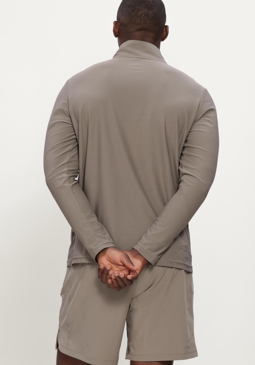 Beige AIRFORCE Pullover & Cardigans PARKER QUARTER ZIP SPORT SHIRT - large