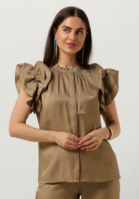 Grüne AAIKO Blusen GEZANA SHIMMERY VIS 355 - large