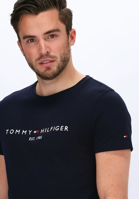 Blaue TOMMY HILFIGER T-shirt TOMMY LOGO TEE - large