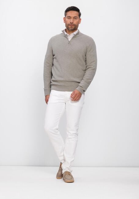 Blaue PROFUOMO Pullover PULLOVER HALF ZIP TWINKLE SLUB - large