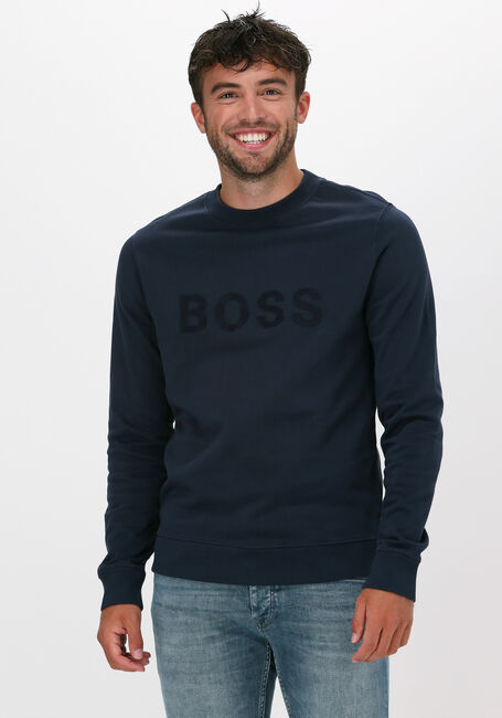 Dunkelblau BOSS BLACK Pullover WELOGO 10236723 - large