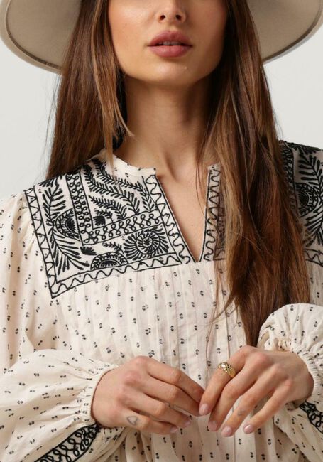 Weiße SUMMUM Bluse BLOUSE EMBROIDERY DOBBY - large