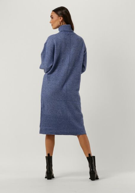 Blaue OBJECT Midikleid ABBIE L/S KNIT DRESS - large