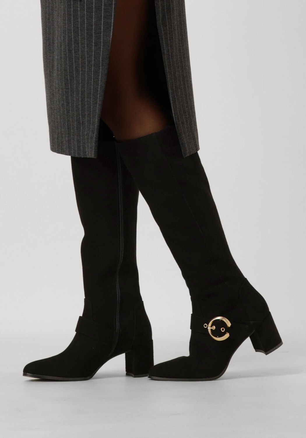 Schwarze NOTRE-V Hohe Stiefel 8592 - large