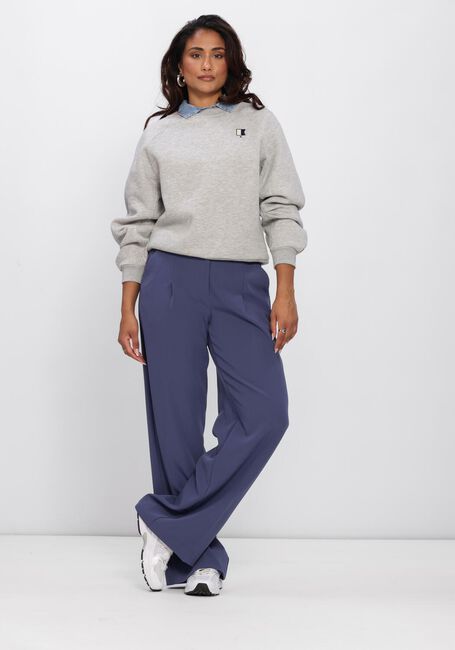 Blaue ANOTHER LABEL Weite Hose ALMOORE PLEATED PANTS - large