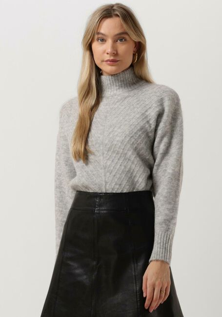Graue SELECTED FEMME Rollkragenpullover SIF SISSE LS KNIT HIGHNECK - large