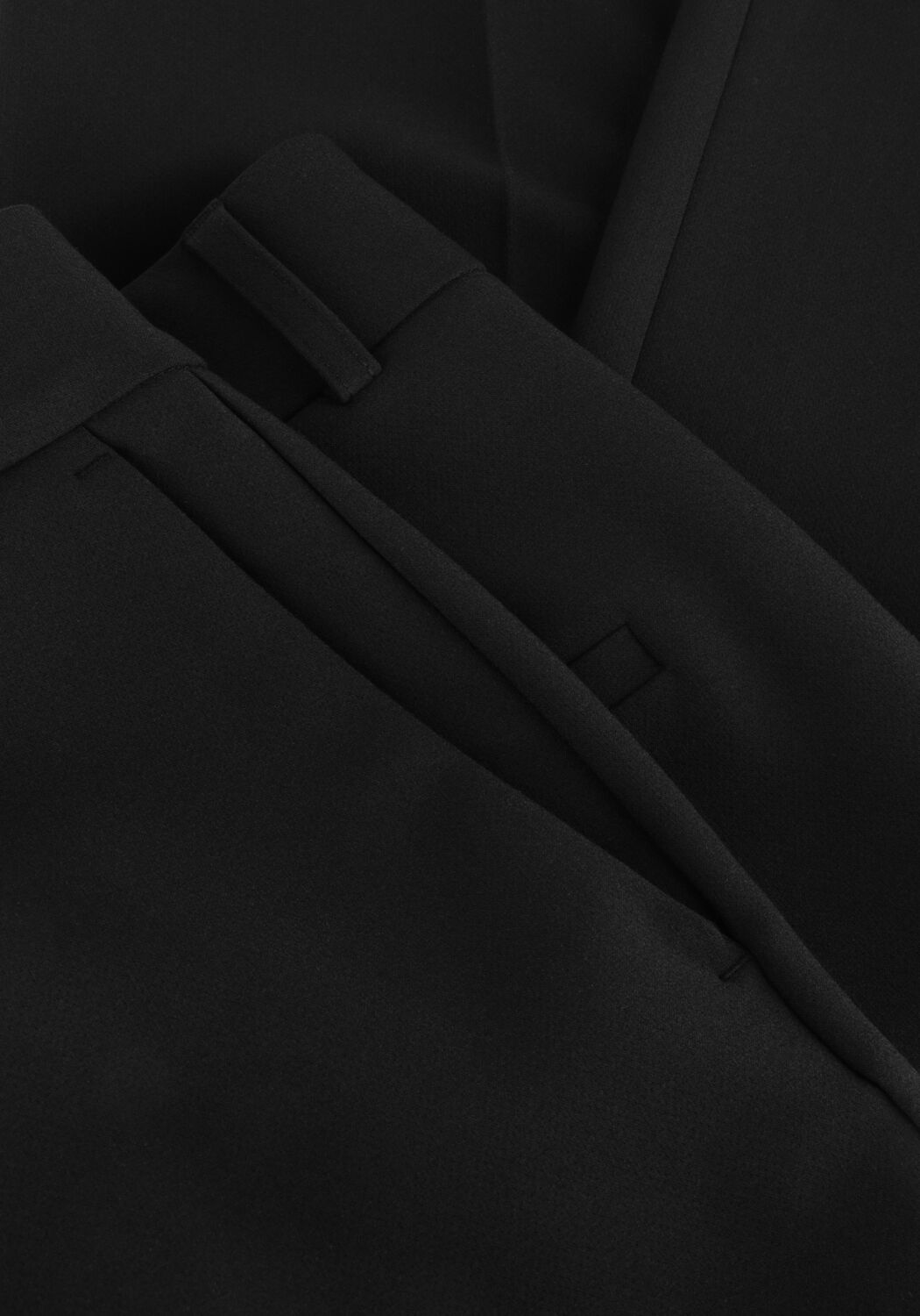 Schwarze SELECTED WOMEN Hose SLFRITA MW WIDE PANT FD - large