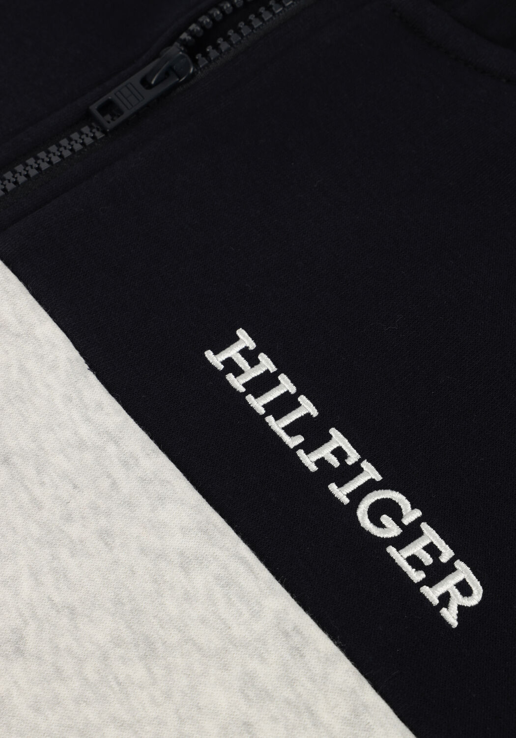 Blaue TOMMY HILFIGER Sweatshirt CLRBLOCK FLEECE ZIPUP HOODIE - large