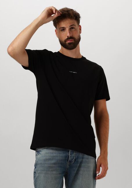Schwarze PURE PATH T-shirt REGULAR FIT T-SHIRTS CREWNECK SS101 - large