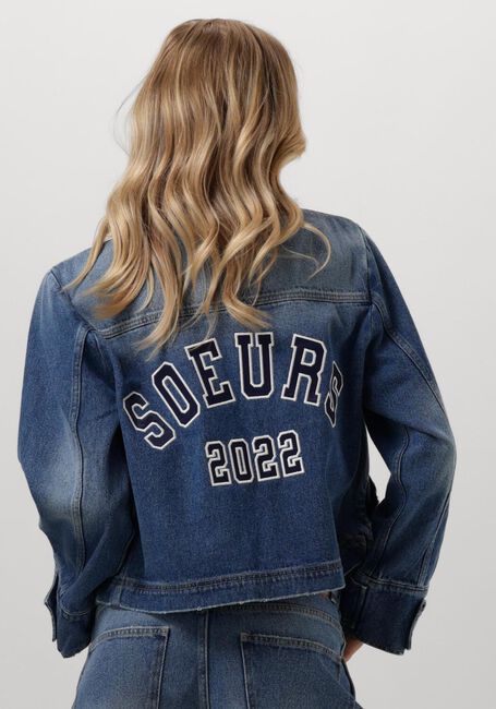 Blaue SOEURS DE PROVENCE Jack FLORINE JACKET - large