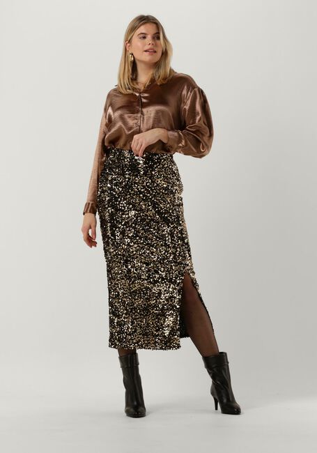 Goldfarbene YDENCE Midirock SKIRT HANNAH - large