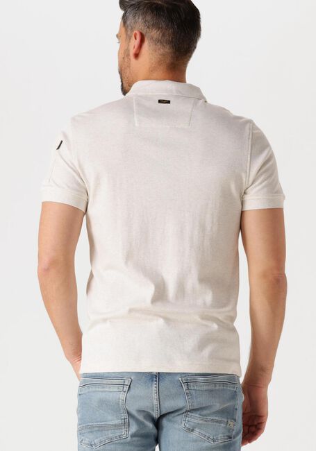 Beige PME LEGEND Polo-Shirt SHORT SLEEVE POLO INTERLOCK MELANGE ZIP - large