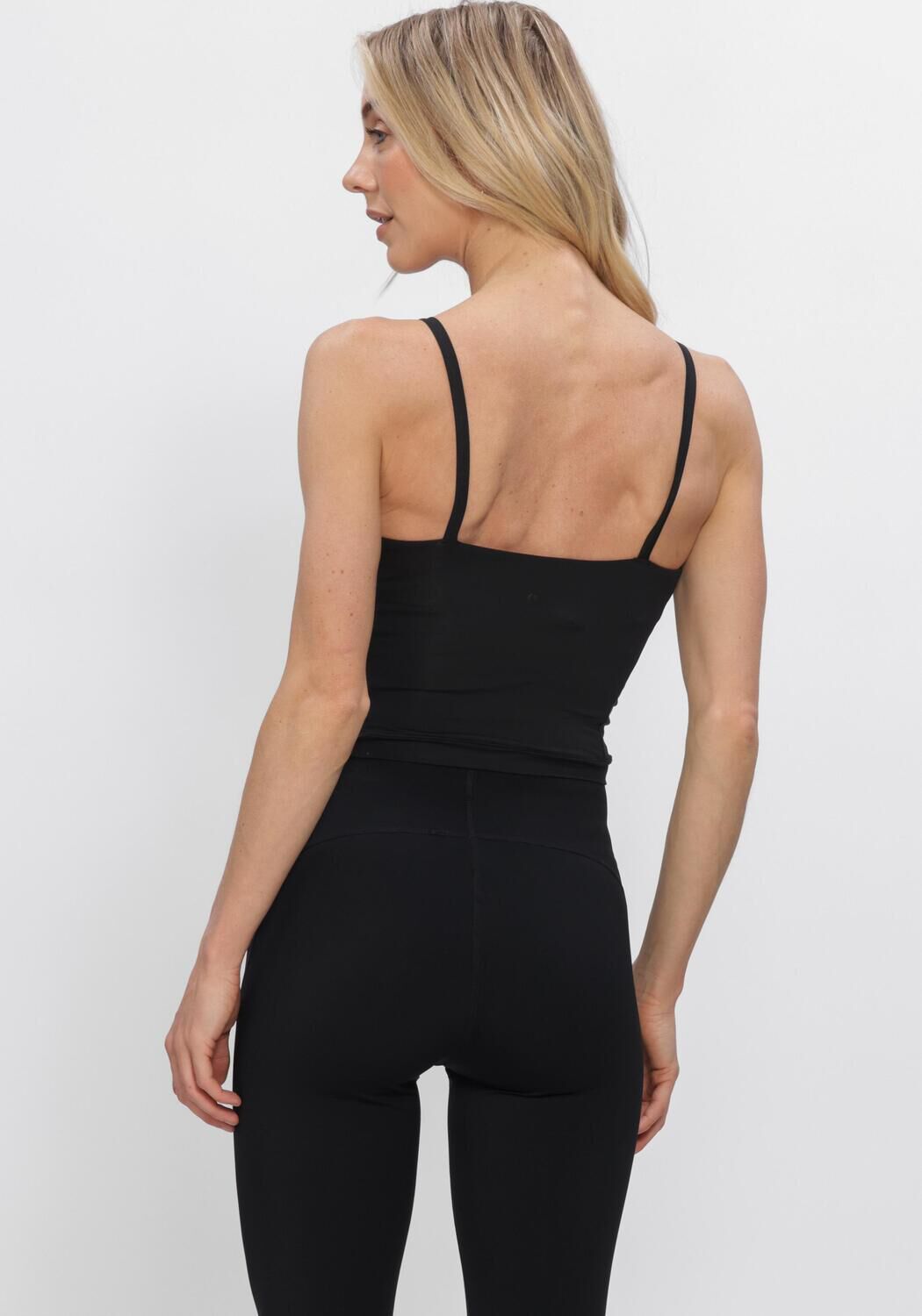 Schwarze BJORN BORG Tops & T-shirts STUDIO SOFT CROPPED TANK TOP - large